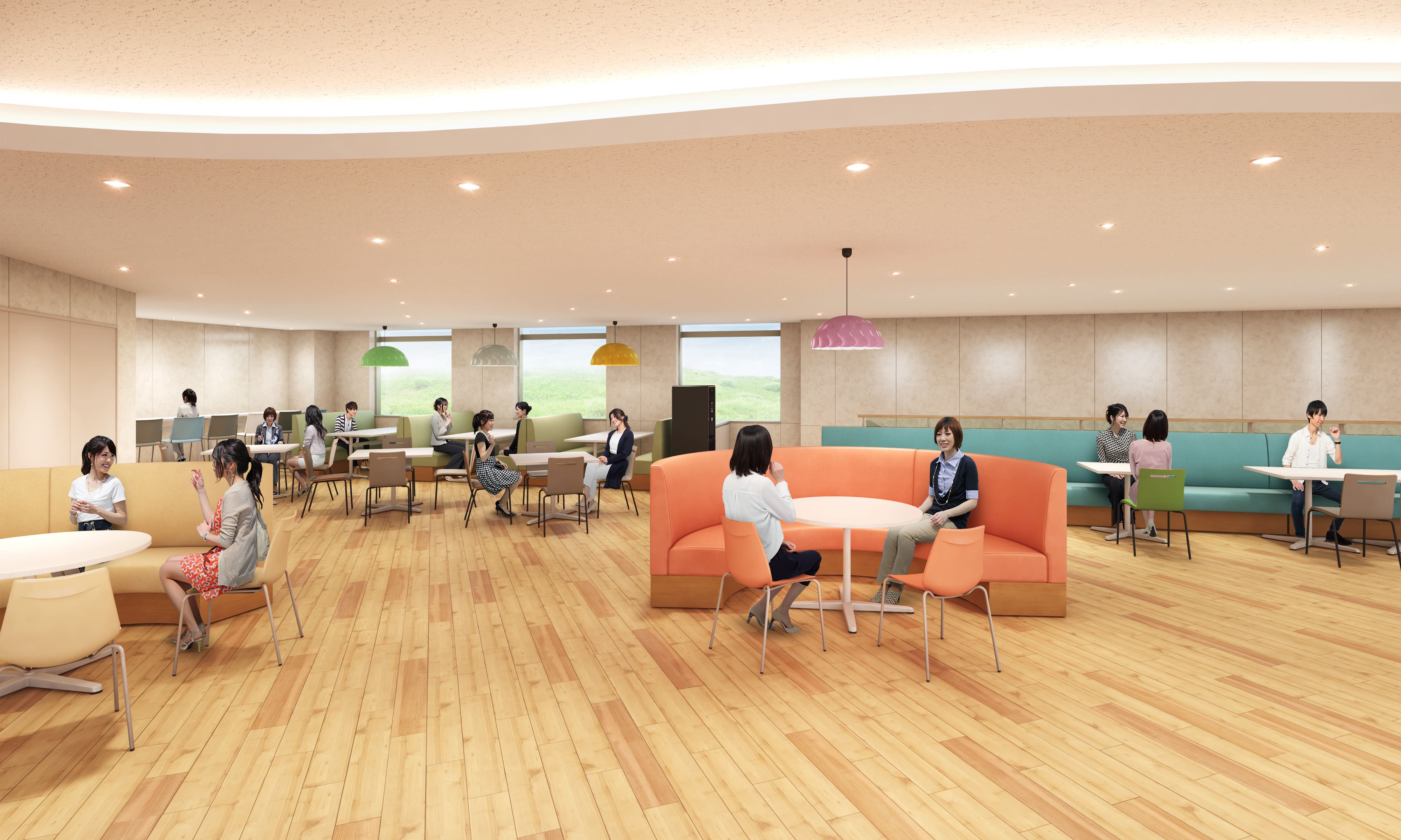 2F 食堂（テラスエリア）